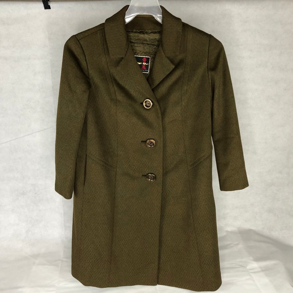 Vintage Japanese Kei Mei Cu Women's Woolen Overcoa